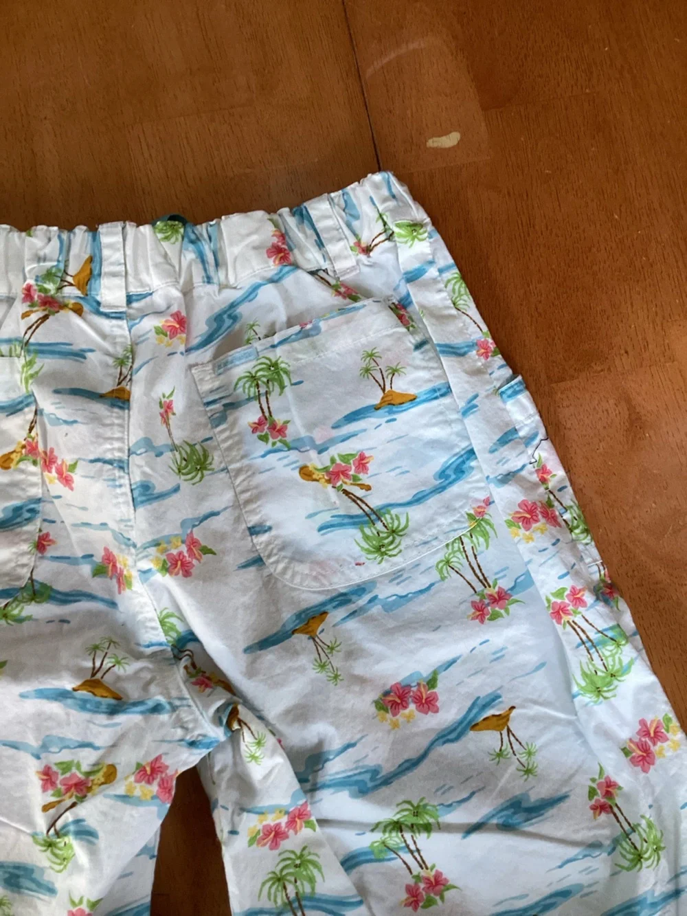 Vintage American Girl - Girl Size Island Vacation Shorts Tropical Floral size 12